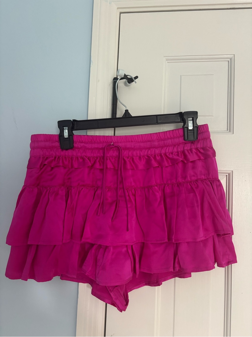 Women’s Hot pink SHUG Ruffle Skirted Shorts